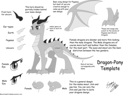 Size: 1018x785 | Tagged: safe, artist:blood-asp0123, derpibooru import, dracony, dragon, hybrid, base, blank pony, grayscale, monochrome, simple background, slit eyes, transparent background