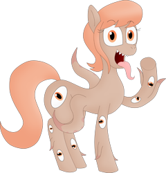 Size: 1950x2028 | Tagged: safe, artist:girlsvoreboys, derpibooru import, oc, oc only, oc:thingpone, pony, commission, commissioner:reversalmushroom, eyes do not belong there, simple background, solo, transparent background