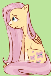 Size: 600x900 | Tagged: safe, artist:p2iimon, derpibooru import, fluttershy, pegasus, pony, g4, solo