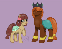 Size: 5000x4000 | Tagged: safe, artist:yinmai, derpibooru import, prince rutherford, yona, pony, g4, female, male, ponified, species swap