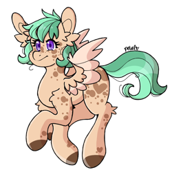 Size: 1400x1400 | Tagged: safe, artist:petaltheartist, derpibooru import, oc, oc:crunchie, pegasus, pony, female, mare, simple background, solo, transparent background