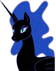 Size: 794x1000 | Tagged: safe, artist:bugsydor, derpibooru import, alicorn, pony, g4, female, horn, mare, nightmare night, solo