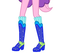 Size: 1024x913 | Tagged: safe, artist:mixiepie, derpibooru import, edit, fluttershy, human, equestria girls, g4, boots, boots shot, cropped, crystal guardian, high heel boots, legs, pictures of legs, shoes, solo