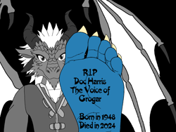 Size: 2048x1536 | Tagged: safe, artist:aladdindragonson42, derpibooru import, grogar, g4, doc harris, feet, fetish, foot fetish, in memoriam, rest in peace, tribute