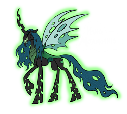 Size: 4128x3698 | Tagged: safe, artist:melspyrose, derpibooru import, king metamorphosis, queen chrysalis, oc, oc:king metamorphosis, changeling, g4, changeling king, headcanon, headcanon in the description, implied vampirism, lore, male, rule 63, simple background, solo, transparent background, what if