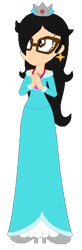 Size: 192x585 | Tagged: safe, artist:selenaede, artist:user15432, derpibooru import, oc, oc only, oc:aaliyah, human, equestria girls, g4, aaliyah, amulet, base used, blue dress, clothes, costume, crossover, crown, dress, ear piercing, earring, equestria girls style, equestria girls-ified, female, glasses, hair over one eye, halloween, halloween costume, high heels, holiday, jewelry, necklace, piercing, princess rosalina, regalia, rosalina, shoes, simple background, smiling, solo, super mario bros., super mario galaxy, transparent background