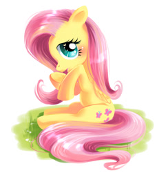 Size: 705x764 | Tagged: safe, artist:fantazyme, derpibooru import, fluttershy, pegasus, pony, g4, cute, female, heart, heart eyes, mare, shyabetes, solo, wingding eyes