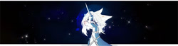 Size: 1280x331 | Tagged: safe, artist:vinum, derpibooru import, oc, oc only, pony, unicorn, aesthetics, cute, horn, male, night, solo, space, sparkles, stars, white hair