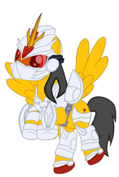 Size: 1900x2833 | Tagged: safe, artist:gmaplay, derpibooru import, oc, oc only, oc:saint rider, pegasus, pony, armor, gundam, male, royal guard, royal guard armor, simple background, solo, stallion, stallion oc, transparent background