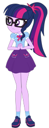 Size: 1900x4944 | Tagged: safe, artist:gmaplay, derpibooru import, sci-twi, twilight sparkle, human, equestria girls, g4, female, glasses, simple background, solo, transparent background