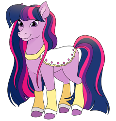 Size: 690x721 | Tagged: safe, artist:byefella, derpibooru import, edit, twilight sparkle, horse, g4, alternate design, anonymous editor, clothes, female, mare, purple coat, simple background, solo, style emulation, tail, transparent background, two toned mane, two toned tail, unshorn fetlocks, wavy mane, wavy tail, wild manes, wild manesified