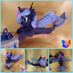 Size: 2000x2000 | Tagged: safe, artist:1stastrastudio, derpibooru import, princess luna, pony, irl, photo, plushie, seaponified, solo, species swap