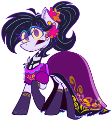 Size: 1815x1959 | Tagged: safe, artist:scridley-arts, derpibooru import, earth pony, catalina la catrina, simple background, solo, transparent background