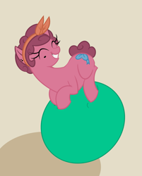 Size: 1697x2115 | Tagged: safe, derpibooru import, oc, oc only, oc:belle, earth pony, pony, bow, eyes closed, female, hair accessory, hair bow, mare, mole, show accurate, simple background, smiling, solo