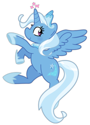 Size: 648x900 | Tagged: safe, alternate version, artist:kindakismet, derpibooru import, trixie, alicorn, pony, g4, alicornified, crown, female, jewelry, mare, race swap, regalia, simple background, smiling, solo, transparent background, trixiecorn