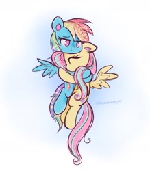 Size: 1570x1792 | Tagged: safe, artist:flutterberrypie, derpibooru import, fluttershy, rainbow dash, pegasus, pony, g4, duo, duo female, eyes closed, female, flutterdash, flying, hug, lesbian, mare, shipping, smiling, spread wings, tail, wings