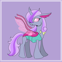 Size: 2024x2024 | Tagged: safe, artist:cookie-ruby, derpibooru import, oc, oc only, changedling, changeling, changedling oc, changeling oc, solo