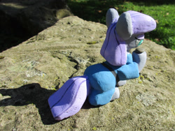 Size: 3036x2277 | Tagged: safe, alternate version, artist:malte279, derpibooru import, part of a set, boulder (pet), maud pie, earth pony, pony, g4, concrete, craft, female, mare, outdoors, sculpture, solo, ytong