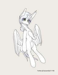 Size: 2000x2600 | Tagged: safe, artist:cassandra211190, derpibooru import, oc, oc:κασσάνδρα, alicorn, pony, alicorn oc, horn, wings