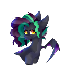 Size: 2105x2265 | Tagged: safe, artist:cookieholderowo, derpibooru import, oc, oc only, bat pony, pony, bust, female, mare, portrait, simple background, solo, transparent background