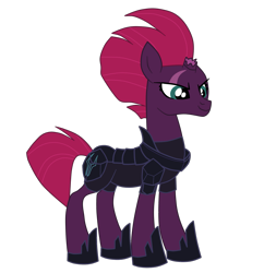 Size: 1985x2051 | Tagged: safe, artist:gmaplay, derpibooru import, fizzlepop berrytwist, tempest shadow, pony, unicorn, g4, my little pony: the movie, armor, broken horn, eye scar, facial scar, female, high res, horn, mare, pretty pretty tempest, scar, simple background, smiling, solo, transparent background, vector