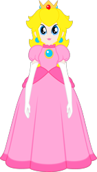 Size: 1247x2211 | Tagged: safe, artist:banecame244, derpibooru import, human, equestria girls, g4, clothes, dress, equestria girls-ified, female, gown, jewelry, princess dress, princess peach, regalia, simple background, solo, super mario bros., transparent background, vector