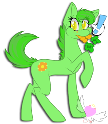 Size: 658x759 | Tagged: safe, artist:furtoodie, derpibooru import, oc, oc:cactus spikenard, earth pony, pony, carrot, exclamation point, female, food, mare, simple background, solo, transparent background