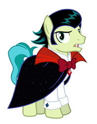 Size: 2539x3216 | Tagged: safe, artist:alicesponycorner, derpibooru import, sandbar, earth pony, pony, undead, vampire, g4, clothes, costume, dracula, gameloft, nightmare night, show accurate, student six