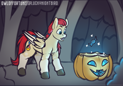 Size: 4000x2800 | Tagged: safe, artist:owloffortune, derpibooru import, oc, oc only, oc:paper cream, pegasus, pony, candy, food, halloween, holiday, magic, not zipp storm, pegasus oc, pumpkin, this will end in weight gain, weight gain sequence