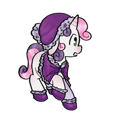 Size: 1514x1565 | Tagged: safe, artist:koidial, derpibooru import, sweetie belle, pony, unicorn, g4, blushing, boots, brooch, bundled up for winter, cute, diasweetes, dot eyes, female, filly, foal, freckles, green eyes, hat, hoof boots, horn, horn blush, jewelry, nose blush, open mouth, profile, raised hoof, raised leg, shawl, shiny mane, shiny tail, shoes, simple background, solo, tail, transparent background, two toned mane, two toned tail, white coat, winter hat