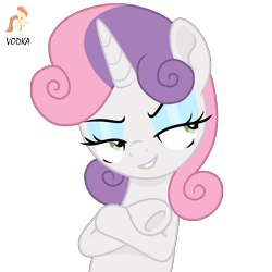 Size: 3521x3521 | Tagged: safe, artist:r4hucksake, derpibooru import, sweetie belle, pony, eyeshadow, makeup, older, older sweetie belle, simple background, solo, transparent background