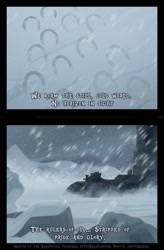 Size: 841x1280 | Tagged: safe, artist:redjester, derpibooru import, alternate universe, comic, frostpony, frostpunk, post-apocalyptic, snow, snowfall, vector, winter