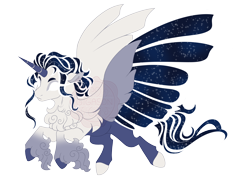 Size: 5800x4200 | Tagged: safe, artist:gigason, derpibooru import, oc, oc only, oc:full moon, alicorn, pony, g4, absurd resolution, adoptable, alicorn oc, blank eyes, blank flank, body fluff, chest fluff, coat markings, colored, colored hooves, colored horn, colored pinnae, colored wings, curly hair, curly mane, ears, ethereal mane, ethereal tail, flat colors, floppy ears, flying, frown, glowing, glowing eyes, gradient legs, hooves, horn, hybrid wings, large wings, long fetlocks, male, male oc, mismatched hooves, multicolored hooves, multicolored wings, obtrusive watermark, offspring, parent:pony of shadows, parent:princess luna, simple background, socks (coat marking), solo, spread wings, stallion, stallion oc, starry mane, starry tail, starry wings, striped horn, tail, three quarter view, transparent background, two toned coat, two toned mane, two toned tail, unicorn horn, unshorn fetlocks, wall of tags, watermark, white coat, white eyes, wings