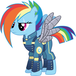 Size: 3003x3000 | Tagged: safe, artist:cloudy glow, derpibooru import, rainbow dash, pegasus, pony, g4, armor, female, mare, simple background, solo, sombraverse, transparent background, vector