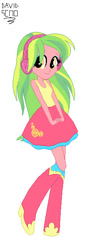 Size: 288x664 | Tagged: safe, artist:xxdavid5000xx, derpibooru import, lemon zest, equestria girls, g4, simple background, solo, white background