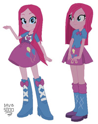 Size: 441x555 | Tagged: safe, artist:xxdavid5000xx, derpibooru import, pinkie pie, equestria girls, g4, clothes, female, pinkamena diane pie, simple background, solo, white background