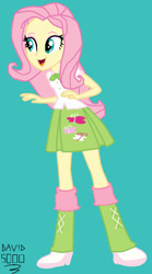 Size: 572x1030 | Tagged: safe, artist:xxdavid5000xx, derpibooru import, fluttershy, equestria girls, g4, green background, simple background, solo