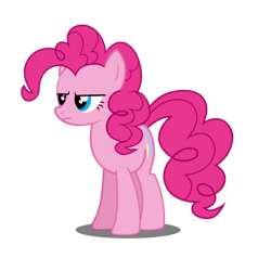 Size: 4096x4096 | Tagged: safe, artist:pinkpink99, derpibooru import, pinkie pie, earth pony, pony, g4, absurd resolution, female, mare, pinkie pie is not amused, simple background, solo, transparent background, unamused, when she doesn't smile