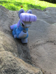 Size: 2018x2689 | Tagged: safe, alternate version, artist:malte279, derpibooru import, part of a set, boulder (pet), maud pie, earth pony, pony, g4, concrete, craft, female, mare, outdoors, sculpture, solo, ytong