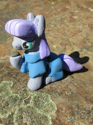 Size: 1837x2450 | Tagged: safe, alternate version, artist:malte279, derpibooru import, part of a set, boulder (pet), maud pie, earth pony, pony, g4, concrete, craft, female, mare, outdoors, sculpture, solo, ytong