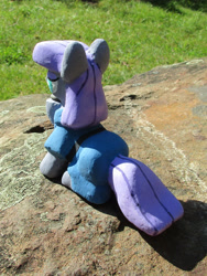 Size: 1633x2177 | Tagged: safe, alternate version, artist:malte279, derpibooru import, part of a set, boulder (pet), maud pie, earth pony, pony, g4, concrete, craft, female, mare, outdoors, sculpture, solo, ytong