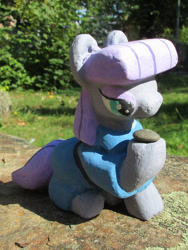 Size: 1272x1696 | Tagged: safe, alternate version, artist:malte279, derpibooru import, part of a set, boulder (pet), maud pie, earth pony, pony, g4, concrete, craft, female, mare, outdoors, sculpture, solo, ytong