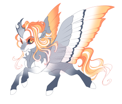 Size: 4800x4100 | Tagged: safe, artist:gigason, derpibooru import, oc, oc only, oc:candle light, alicorn, hybrid, pony, g4, absurd resolution, adoptable, alicorn oc, blank flank, blaze (coat marking), chest fluff, coat markings, colored, colored chest fluff, colored eyebrows, colored eyelashes, colored hooves, colored horn, colored pinnae, colored sclera, colored wings, ear fluff, ears, ethereal horn, ethereal mane, ethereal tail, eye clipping through hair, eye markings, eyebrows, eyebrows visible through hair, facial markings, female, female oc, flat colors, flowing mane, flowing tail, flying, gradient legs, gradient mane, gradient tail, gradient wings, gray sclera, hooves, horn, hybrid oc, large wings, long mane, long tail, mare, mare oc, multicolored wings, narrowed eyes, obtrusive watermark, offspring, orange eyelashes, orange eyes, parent:daybreaker, parent:pony of shadows, raised hoof, raised leg, shadow pony, simple background, slit eyes, smiling, socks (coat marking), solo, spread wings, striped mane, striped tail, tail, thick eyelashes, three quarter view, transparent background, two toned coat, unique horn, wall of tags, watermark, wavy mane, wavy tail, white coat, white hooves, wings