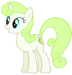 Size: 398x413 | Tagged: safe, derpibooru import, pony, unicorn, g4, female, horn, mare, minty green, simple background, solo, transparent background