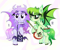 Size: 3645x3082 | Tagged: safe, derpibooru import, oc, bat pony, pony, adoptable, bat pony oc, halloween, holiday