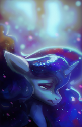 Size: 1870x2880 | Tagged: safe, artist:hierozaki, derpibooru import, princess luna, alicorn, pony, g4, crying, female, mare, sad, solo