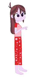 Size: 710x1420 | Tagged: safe, artist:megalayed, derpibooru import, velvet sky, human, equestria girls, g4, clothes, female, pajamas, simple background, solo, transparent background