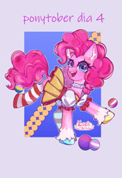 Size: 828x1201 | Tagged: safe, artist:zackchibi, derpibooru import, pinkie pie, earth pony, pony, solo