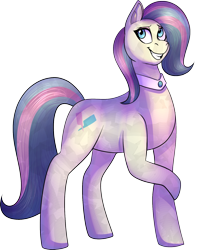 Size: 1306x1635 | Tagged: safe, artist:theatroid, derpibooru import, bonna fide, glamour gleam, honeysparkle, crystal pony, commission, commissioner:reversalmushroom, simple background, solo, transparent background