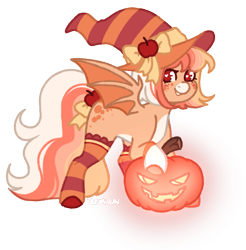 Size: 1063x1080 | Tagged: safe, artist:kazmuun, derpibooru import, oc, oc only, oc:harvest moon, bat pony, pony, alternate versions at source, bangs, bat pony oc, blank flank, bobcut, bow, clothes, coat markings, colored, colored belly, colored eyelashes, colored hooves, colored lineart, colored wings, commission, facial markings, female, female oc, flat colors, frilly socks, halloween, hat, heart, heart eyes, holiday, hooves, jack-o-lantern, leg markings, long tail, looking back, mare, mare oc, multicolored mane, multicolored tail, orange bow, orange coat, orange hooves, orange mane, orange tail, pale belly, pumpkin, raised hoof, raised leg, red eyelashes, red eyes, short hair, short mane, signature, simple background, smiling, snip (coat marking), socks, socks (coat marking), solo, spots, spread wings, striped socks, tail, tail accessory, tail bow, transparent background, two toned wings, white belly, white pupils, wingding eyes, wings, witch hat, ych result